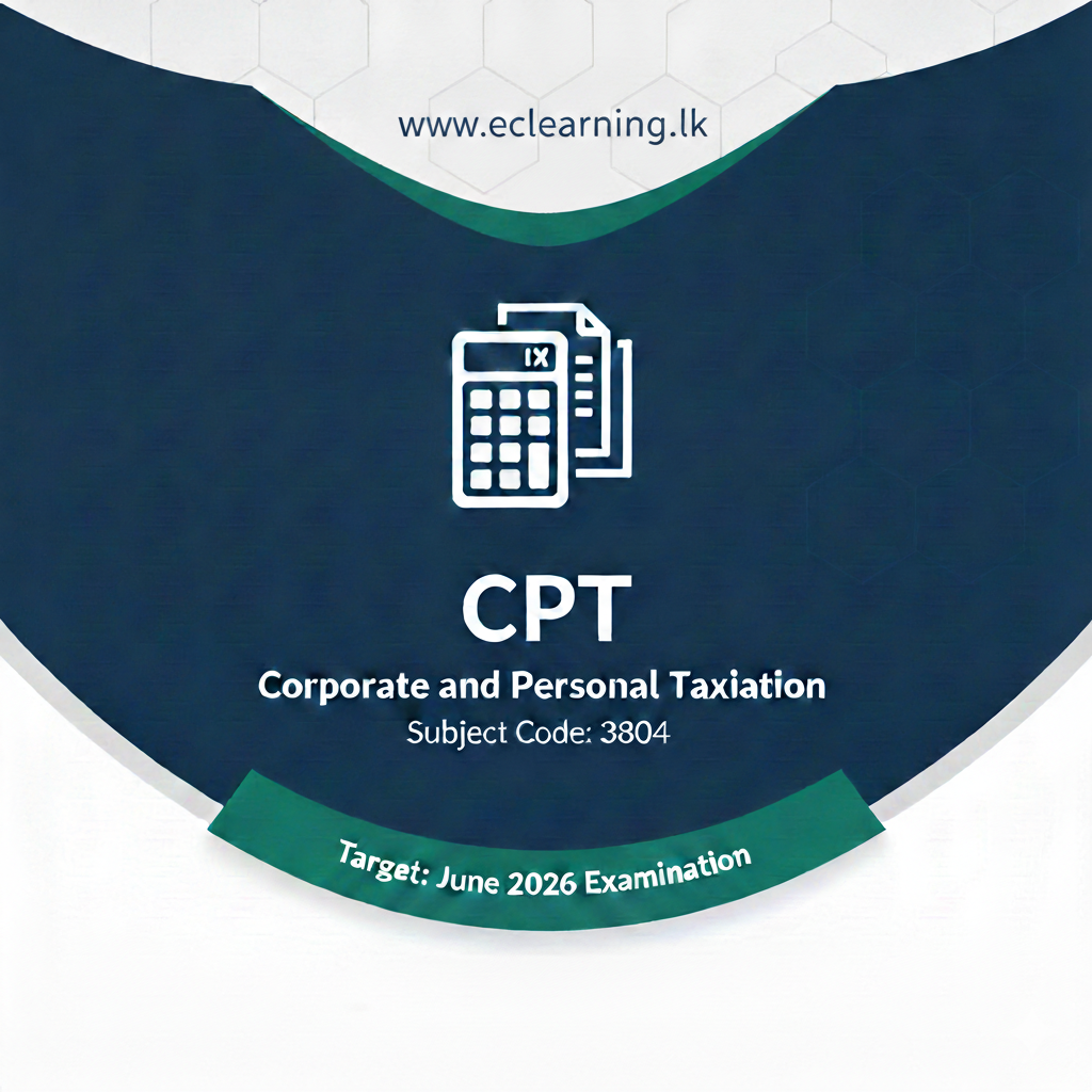CPT -Corporate and Personal Taxation -3804 (2026 JUNE)